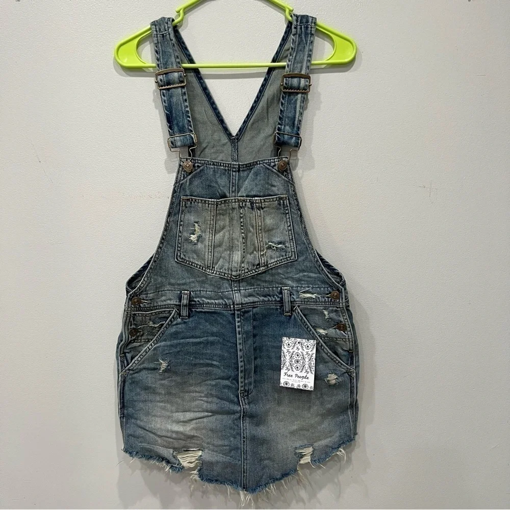 We The Free Overall Skirtall Denim Women’s Size XS NEW